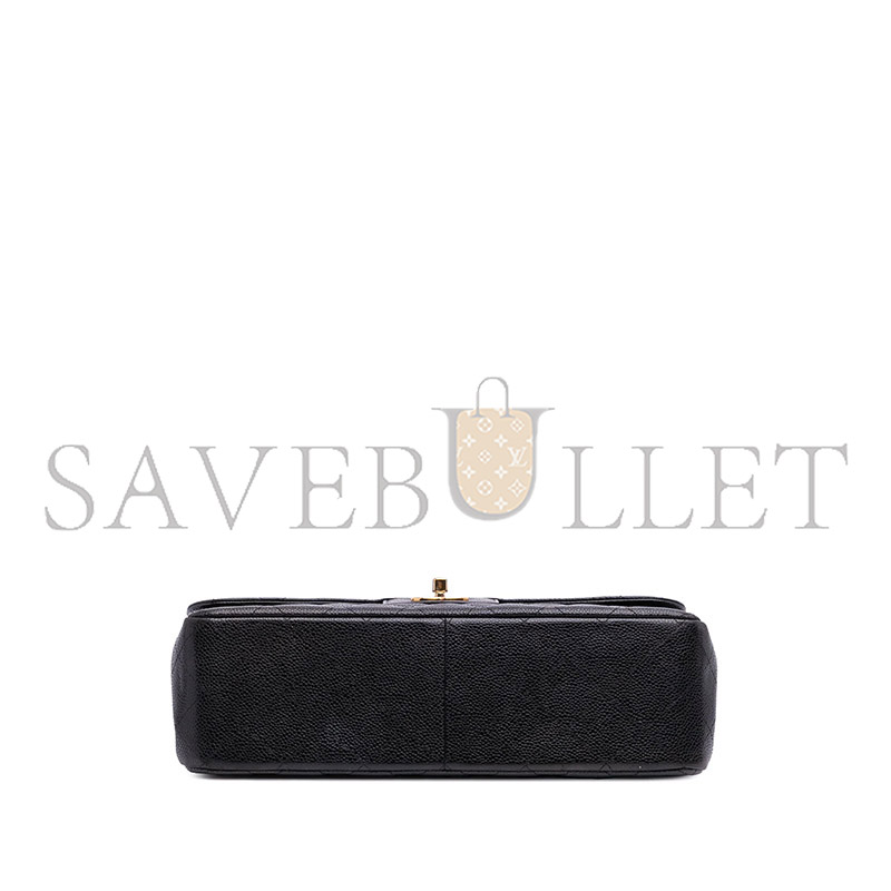 CHANEL JUMBO CLASSIC CAVIAR EXTRA LARGE DOUBLE FLAP SHOULDER BAG 330497 (33*23*10cm) 